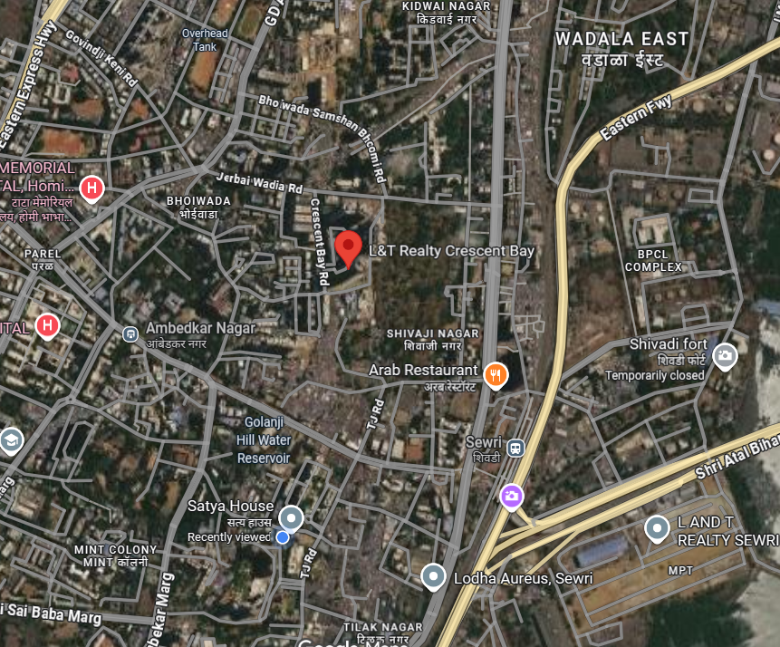 L&T Crescent Location Map